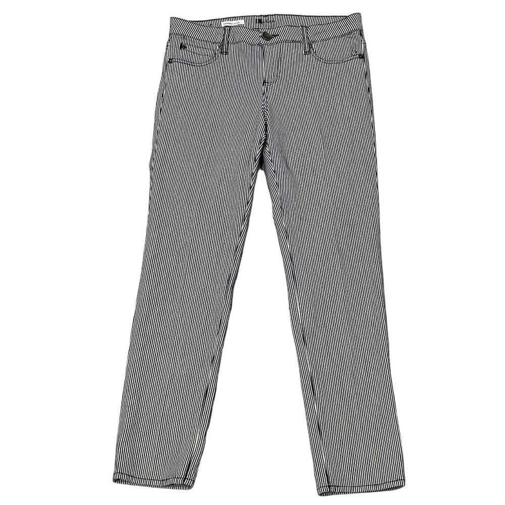 Kut From The Kloth Women's Catherine Navy & White Striped Jeans Boyfriend Sz 8